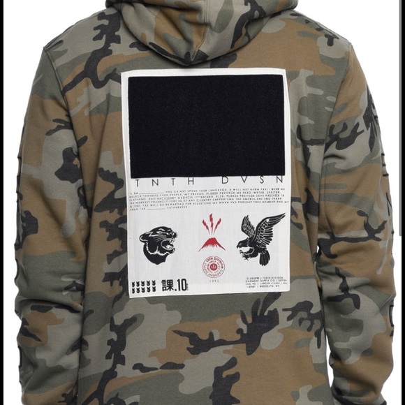 Deep Tnth Dvsn Hoodie Camo Worn Once 